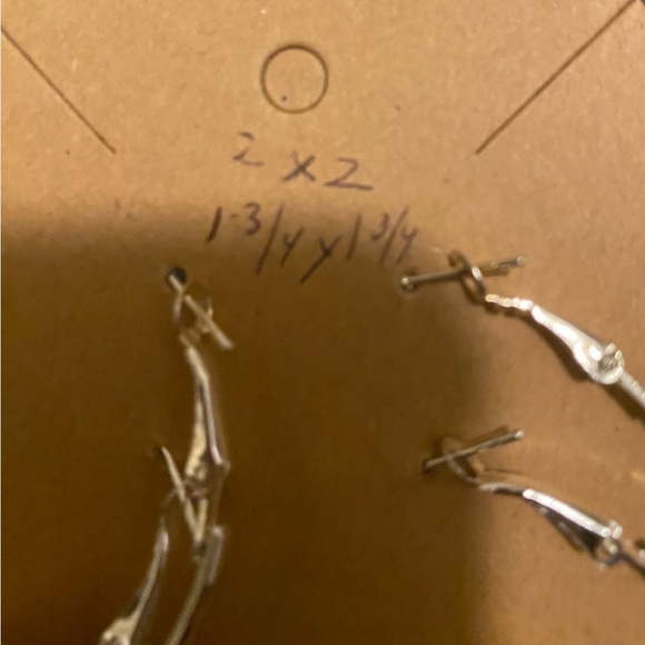 Silver Hoop fashion Earrings- bundle set of 2(4 pairs of earrings) - Picture 3 of 3